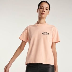 Kooples T-shirt with raised black rubber logo